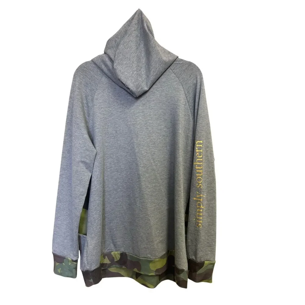 simply southern camo turtle hoodie womens plus size xxl